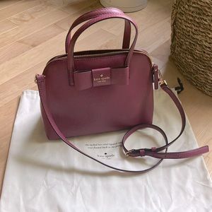 Kate Spade leather crossbody bag -Purple/ Maroon